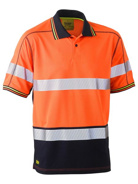 Bisley Taped Hi Vis Mens Mesh Polyester Polo - BK1219T