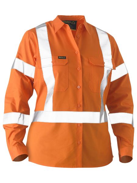 Bisley Womens Shirt L/S LW X Tape Recycled - BL6266XT