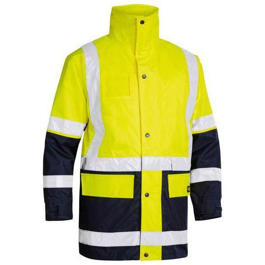 Bisley Taped 5-in-1 Unisex Rain Jacket - BK6975-Queensland workwear Supplies