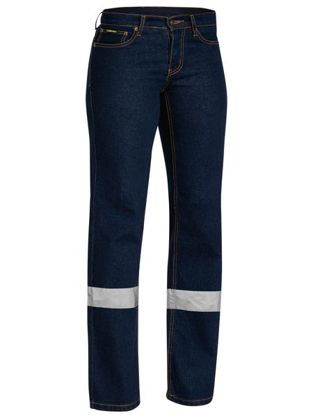 Bisley Womens Taped Stretch Jeans - BPL6712T