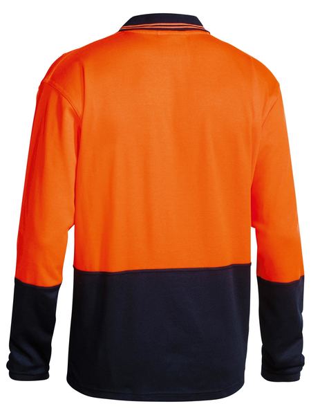 Bisley Hi Vis Long Sleeve Mens Polo - BK6234