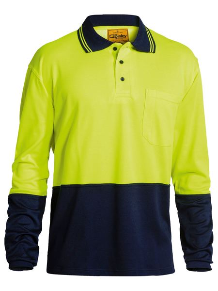 Bisley Hi Vis Long Sleeve Mens Polo - BK6234