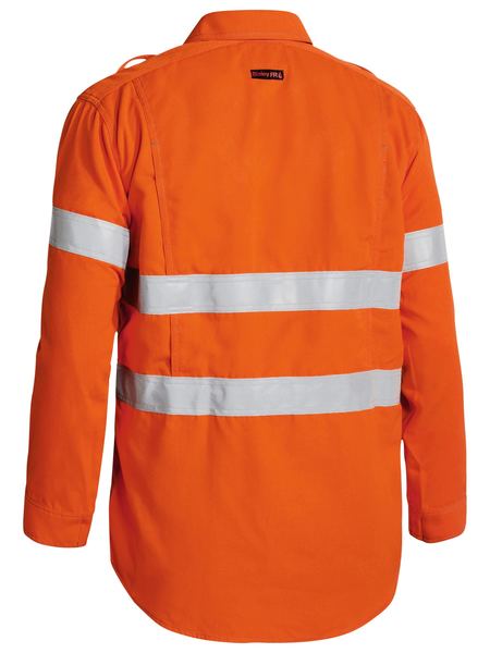 Bisley Tencate Tecasafe Plus 700 Taped Hi Vis Flame Retardant (FR) Long Sleeve Mens Shirt - BS8081T