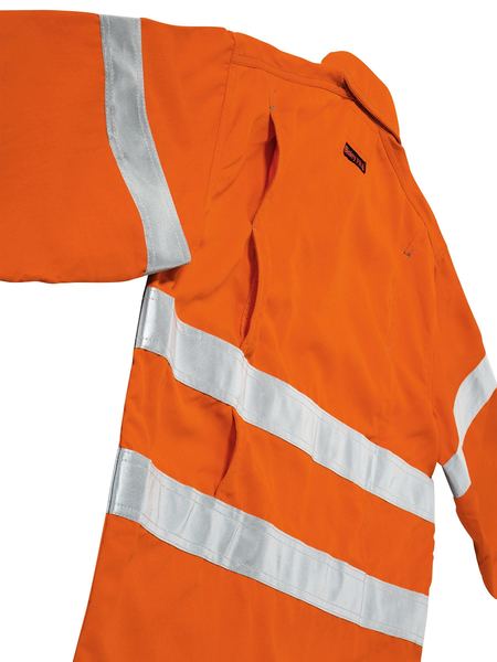 Bisley Tencate Tecasafe Plus 700 Taped Hi Vis Flame Retardant (FR) Long Sleeve Mens Shirt - BS8081T