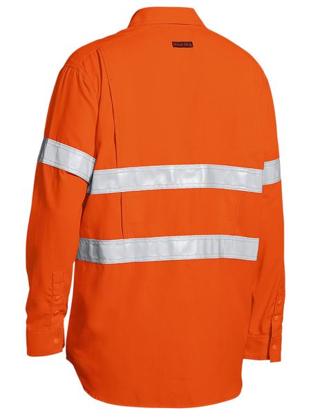 Bisley Tencate Tecasafe Plus 480 Taped Hi Vis Flame Retardant (FR) Long Sleeve Mens Shirt - BS8238T