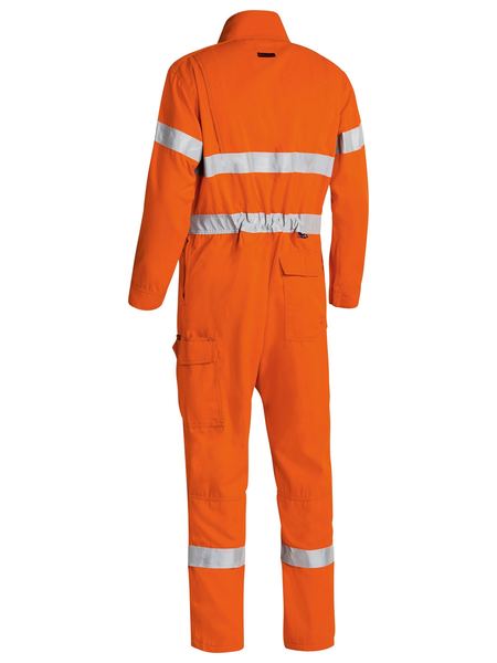 Bisley Tencate Tecasafe Plus 700 Taped Hi Vis Flame Retardant (FR) Vented Mens Engineered Coverall - BC8085T