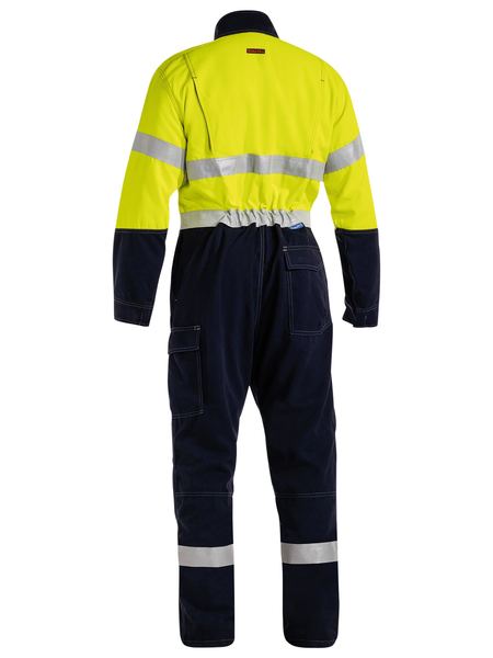 Bisley Tencate Tecasafe Plus 700 Taped Hi Vis Flame Retardant (FR) Vented Mens Engineered Coverall - BC8086T