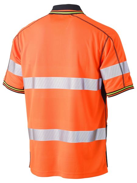 Bisley Taped Hi Vis Mens Mesh Polyester Polo - BK1219T