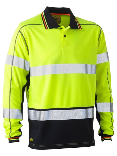 Bisley Taped Hi Vis Polyester Mesh Mens Polo - BK6219T