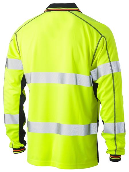 Bisley Taped Hi Vis Polyester Mesh Mens Polo - BK6219T