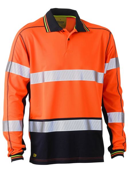 Bisley Taped Hi Vis Polyester Mesh Mens Polo - BK6219T