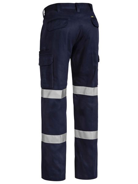 Bisley Taped Biomotion mens Drill Cargo Work Pants - BPC6003T