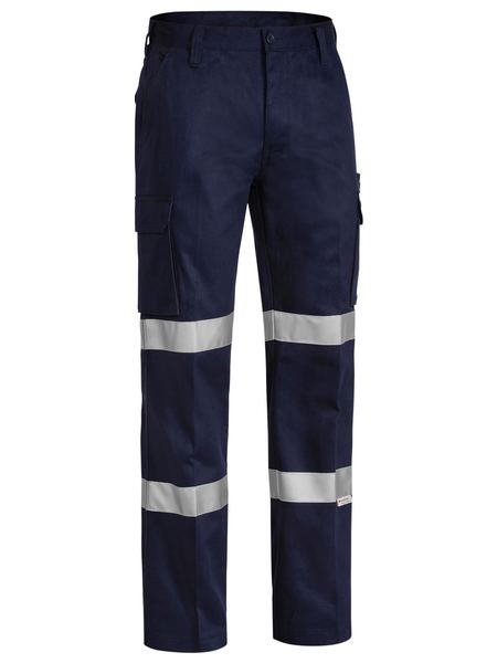 Bisley Taped Biomotion mens Drill Cargo Work Pants - BPC6003T