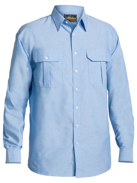 Bisley Mens Oxford Long Sleeve Shirt - BS6030