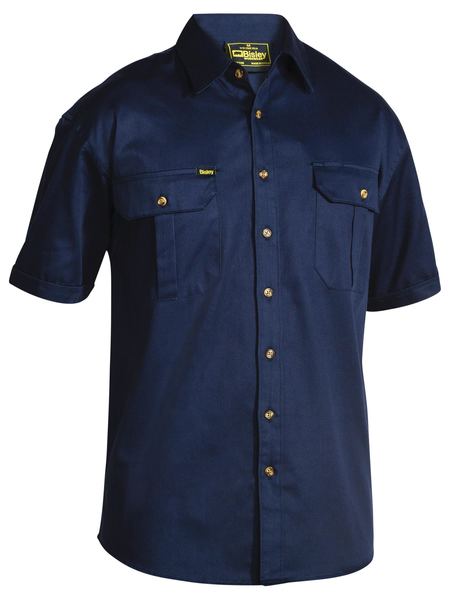 Bisley Original Cotton Short Sleeve Drill Shirt - BS1433