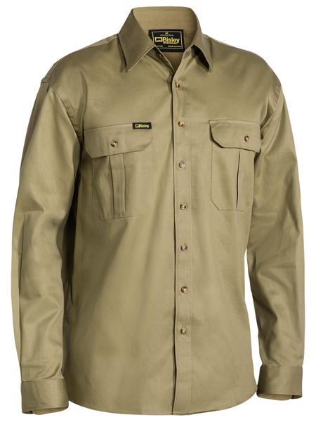 Bisley Original Cotton Long Sleeve Drill Shirt - BS6433