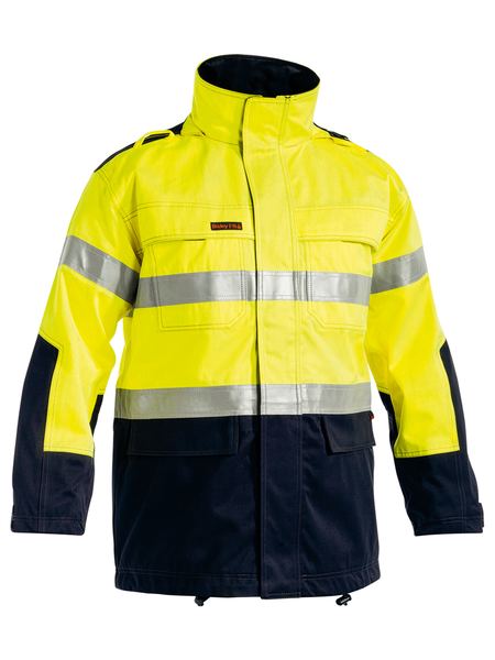 Bisley Taped Two Tone Hi Vis Fire Retardant (FR) Jacket - BJ8100T