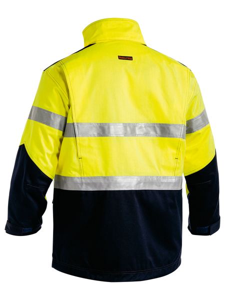 Bisley Taped Two Tone Hi Vis Fire Retardant (FR) Jacket - BJ8100T