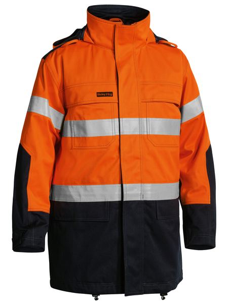 Bisley Taped Two Tone Hi Vis Fire Retardant (FR) Jacket - BJ8100T