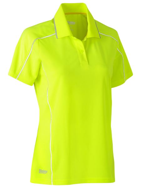 Bisley Womens Cool Mesh Polo With Reflective Piping - BKL1425