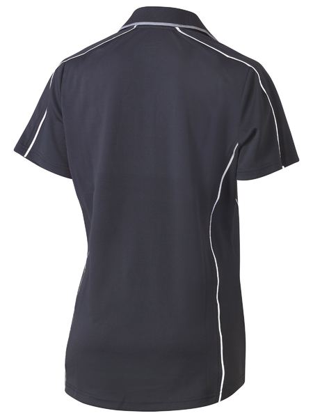 Bisley Womens Cool Mesh Polo With Reflective Piping - BKL1425