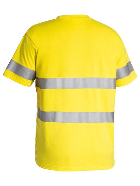 Bisley Taped Hi Vis Mens Cotton T-shirt - BK1017T