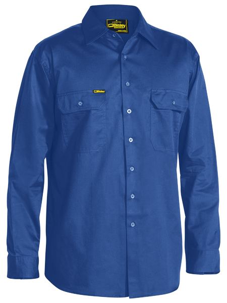 Bisley Cool Lightweight Long Sleeve Drill Shirt - BS6893