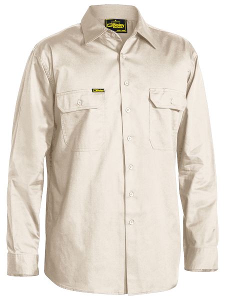 Bisley Cool Lightweight Long Sleeve Drill Shirt - BS6893