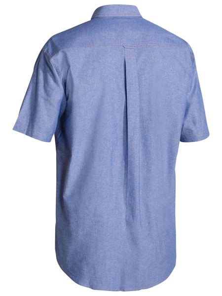 Bisley Mens Chambray Short Sleeve Shirt - B71407