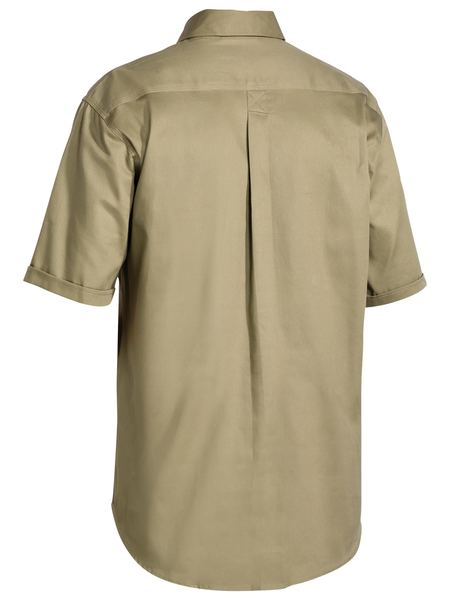 Bisley Closed Front Cotton Short Sleeve Drill Shirt  - BSC1433