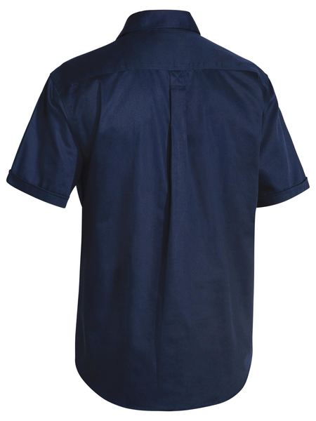 Bisley Closed Front Cotton Short Sleeve Drill Shirt  - BSC1433