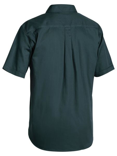 Bisley Closed Front Cotton Short Sleeve Drill Shirt  - BSC1433