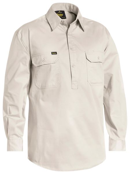 Bisley Closed Front Cool Lightweight Long Sleeve Drill Shirt - BSC6820