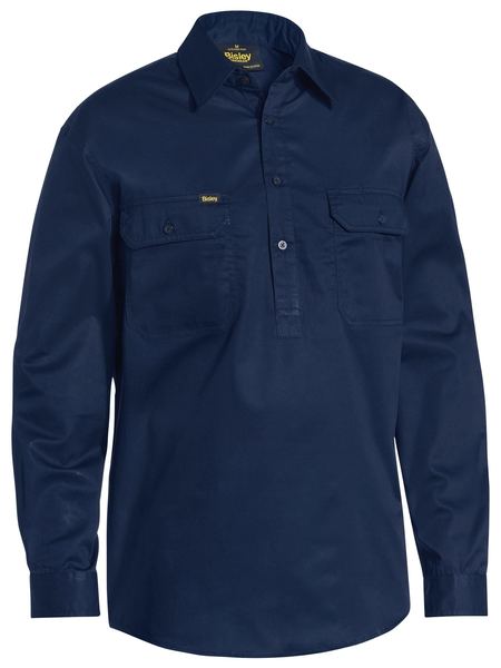 Bisley Closed Front Cool Lightweight Long Sleeve Drill Shirt - BSC6820