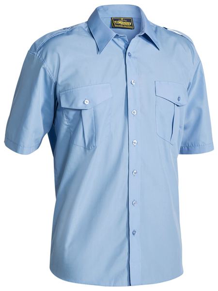 Bisley Epaulette Permanent Press Short Sleeve Shirt - B71526