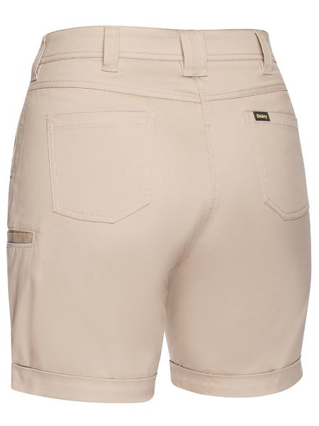 Bisley Womens Stretch Mid Rise Shorts - BSHL1015