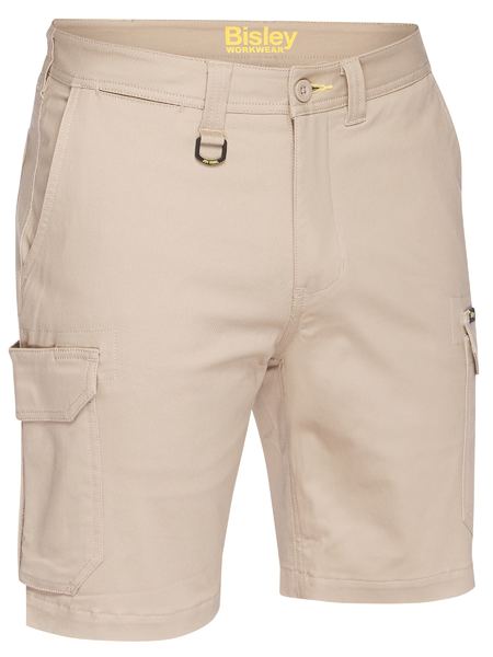 Bisley Mens Stretch Cotton Drill Cargo Shorts - BSHC1008