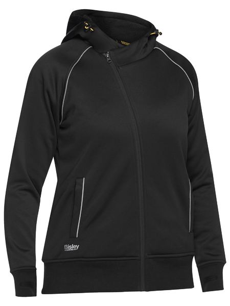 Bisley Womens Fleece Zip Front Hoodie With Sherpa Lining - BKL6925