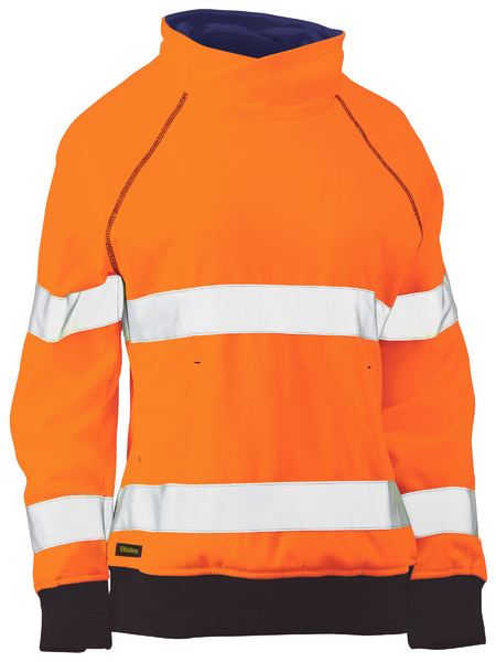 Bisley Womens Taped Hi Vis Fleece Jumper - BKL6818T