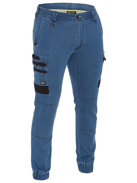 Bisley Flx & Move Stretch Denim Cargo Cuffed pants - BPC6335