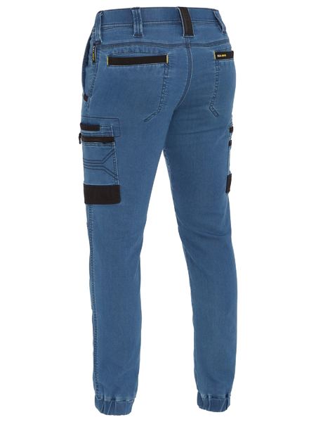 Bisley Flx & Move Stretch Denim Cargo Cuffed pants - BPC6335