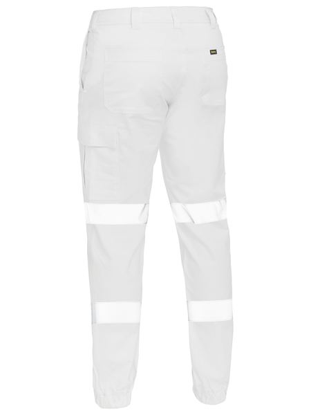 Bisley Taped Biomotion Stretch Cotton Drill Cargo Cuffed Pants - BPC6028T