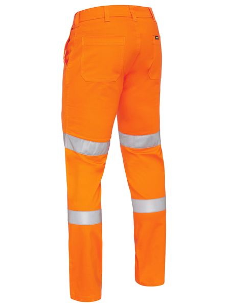 Bisley Taped Biomotion Stretch Cotton Drill Work Pants - BP6008T