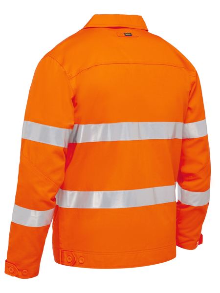 Bisley Taped Hi Vis Drill Jacket with Liquid Repellent Finish - BJ6919T