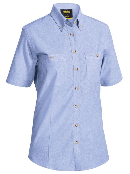 Bisley Womens Short Sleeve Chambray Shirt - BL1407