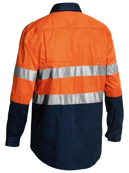 Bisley Taped Hi Vis Cool Lightweight Long Sleeve Mens Shirt - BSC6896