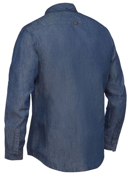 Bisley Mens Long Sleeve Denim Work Shirt - BS6602