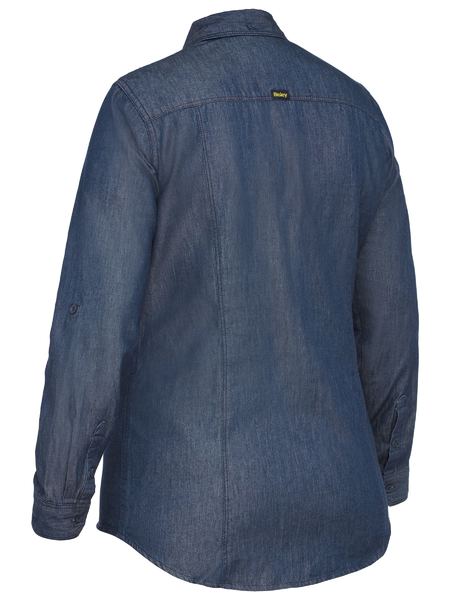 Bisley Womens Long Sleeve Denim Work Shirt - BL6602