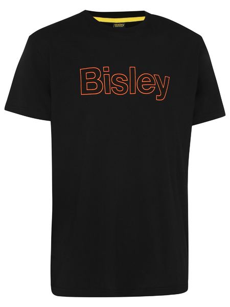 Bisley Cotton Outline Logo Tee - BKT084