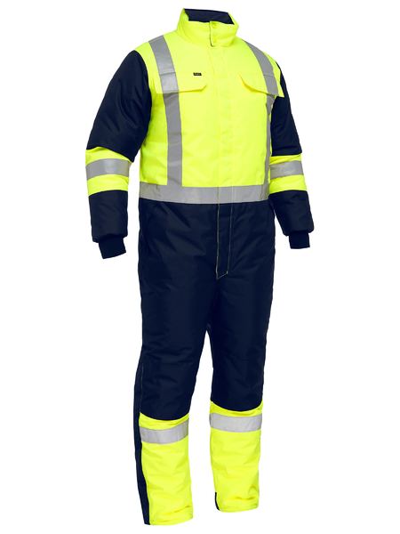 Bisley X Taped Two Tone Hi Vis Freezer Coverall - BC6453T